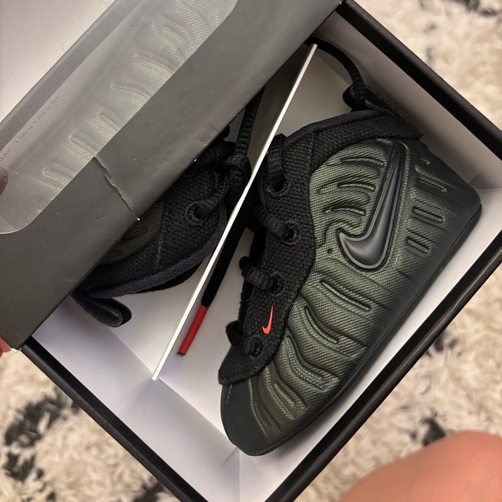 Nike Kids Black and Olive Sneakers